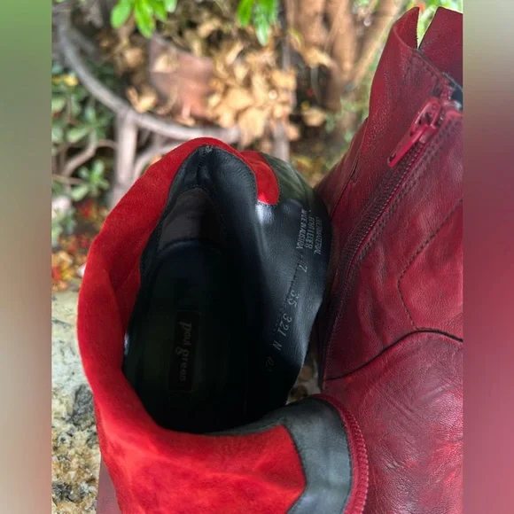 Paul Green Chili Red Ankle Booties - Picture 10 of 13